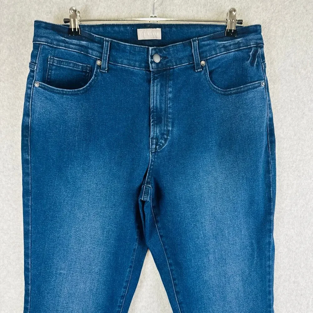 Ted Baker Mens 34 X 30 Jeans Slim Blue Denim Pockets Stretch Pockets 1889005